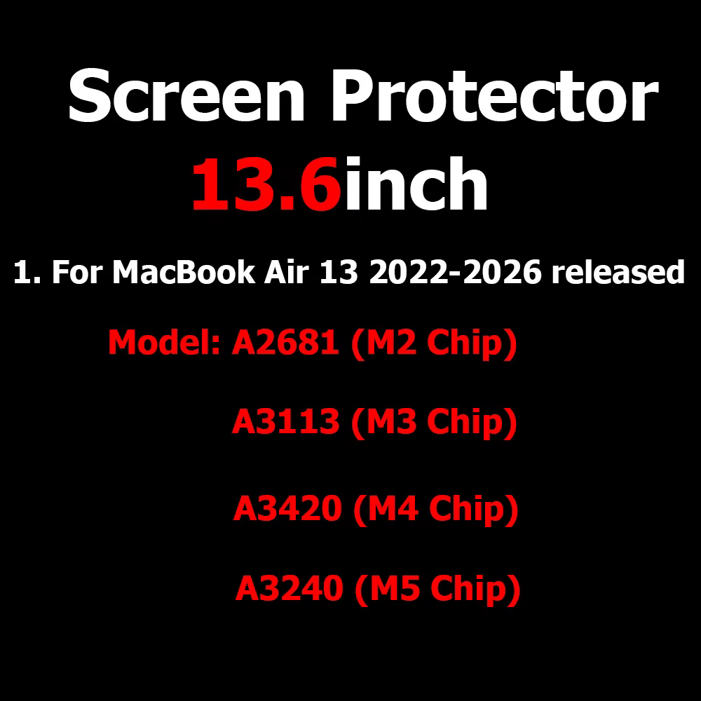Protection d'écran pour MacBook Air 13
