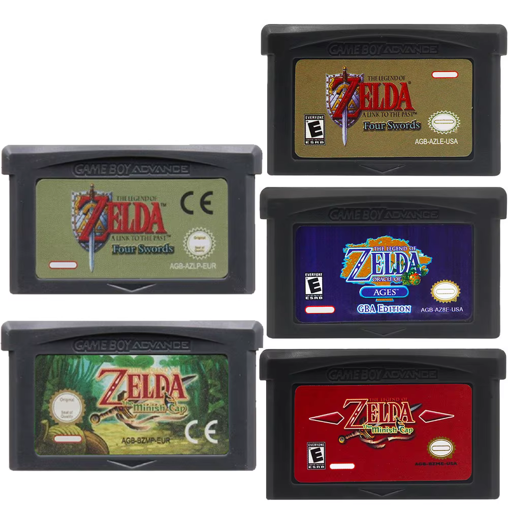 Cartouche de jeu Zelda GBA, console de jeu vidéo 32 bits, jeu The Legend of Zelda, carte de jeu Link to the Past Awakening DX Minish Cap