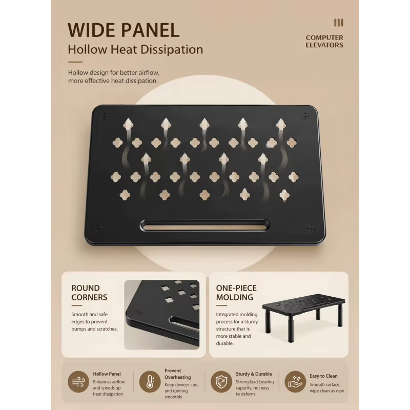 Support d'écran ergonomique réglable en hauteur