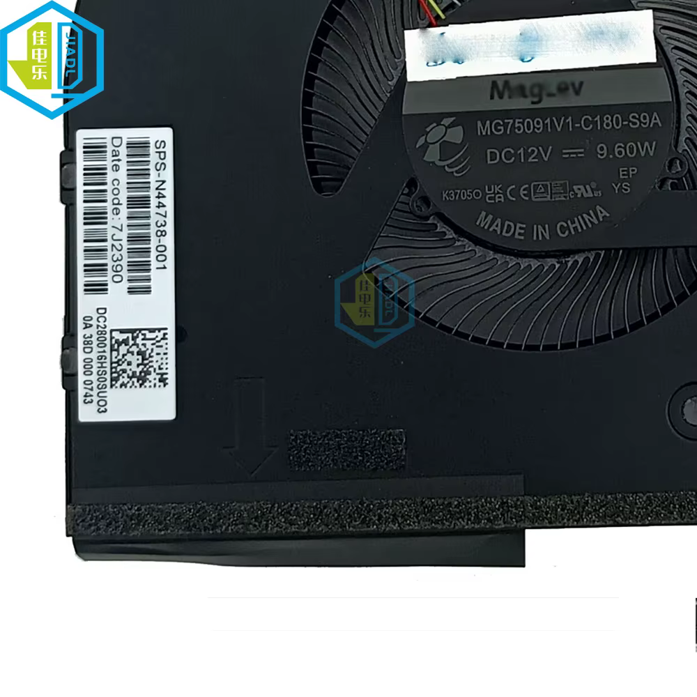 Ventilateur CPU GPU pour HP Victus 16 16-S 16-R 16-S0000 16-R0076TX 2023 DC12V N44738-001 MG75091V1 C180 C190