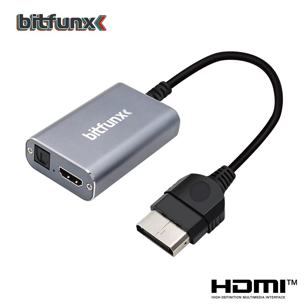 Bitfunx HDMI ™ Adaptateur pour consoles de jeu rétro classiques XBOX