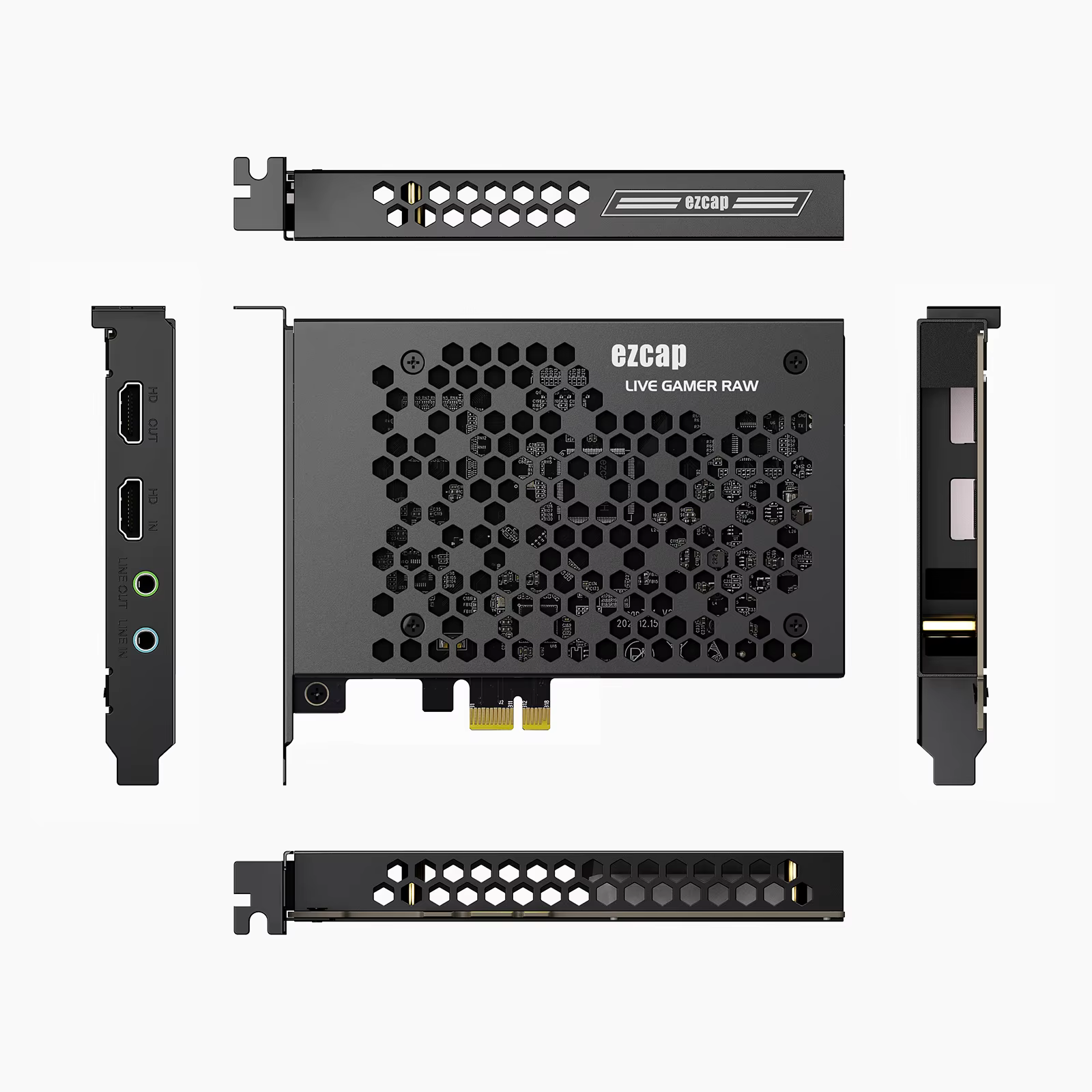 Ezcap324B Live Gamer Raw PCIE 4K carte de capture de jeu vidéo enregistrement et flux en direct pour les caméscopes de systèmes de jeu