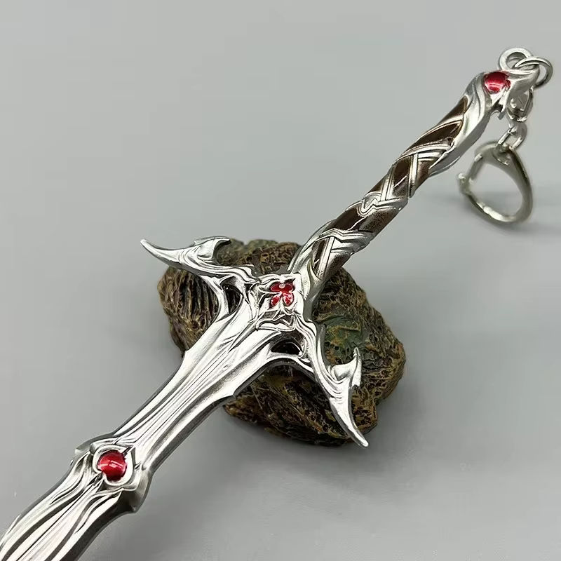 Épée longue Githyanki 22 cm Baldur's Gate 3 Périphériques de jeu Arme en métal Modèle 1: 6 Équipement de poupée