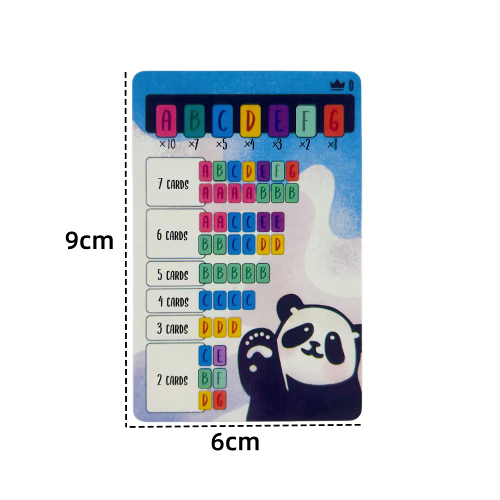 PANDA PANDA Jeu de cartes 2-4 joueurs, jeu de table amusant pour la famille/les fêtes, divertissement entre amis, jeu de cartes de stratégie