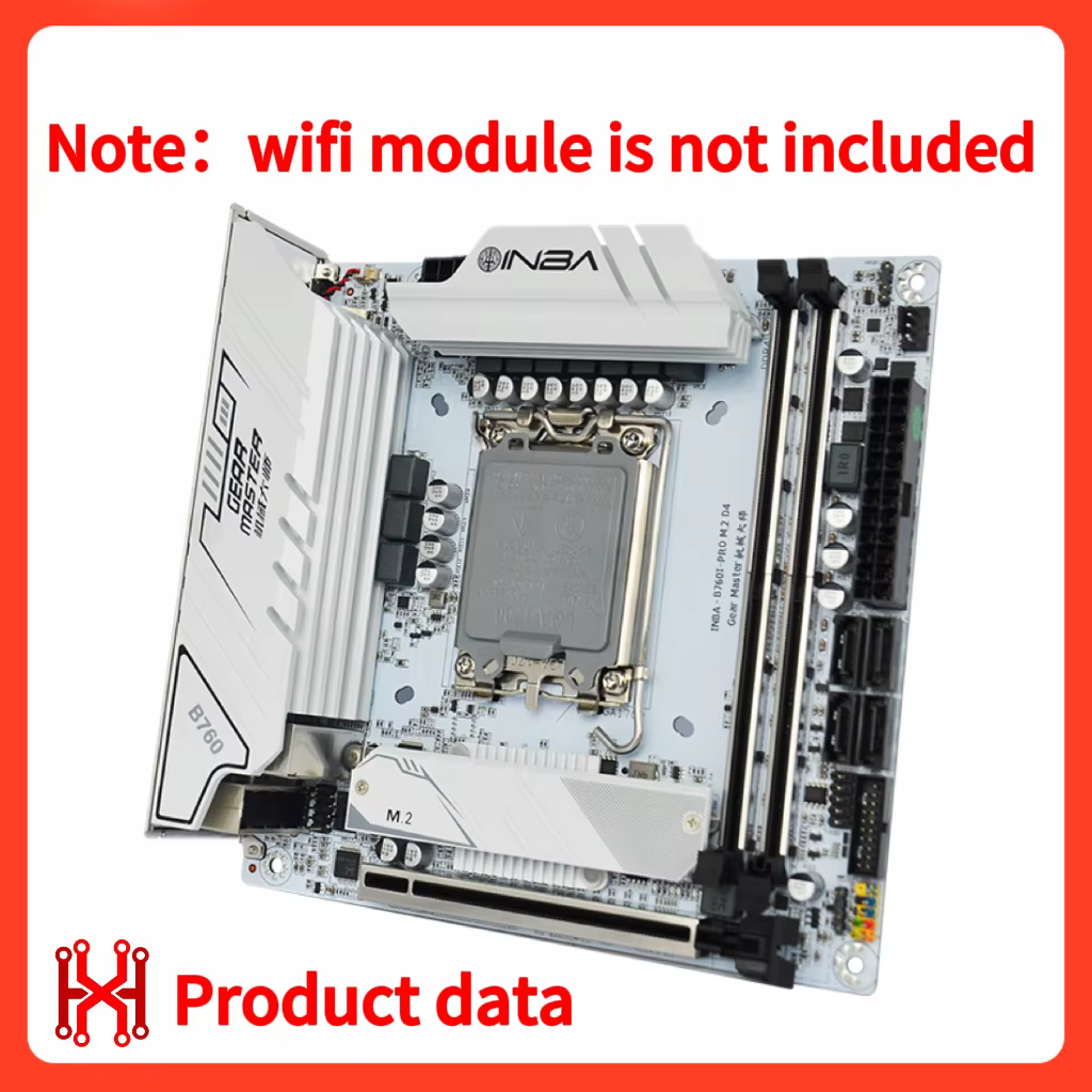 100% nouveau B760i ITX MINI carte mère pour LGA 1700 Support Core i5 12400F DDR4 2*8GB 3200Mhz CPU mémoire RAM
