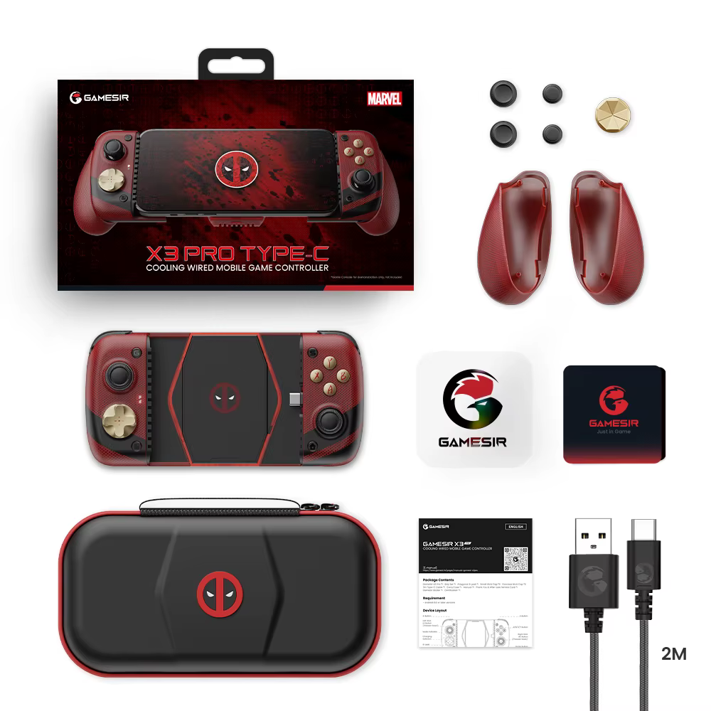 X3 Pro Deadpool Edition contrôleur de jeu Mobile 100% Original avec puissance de refroidissement 12W pour IPhone 16 15