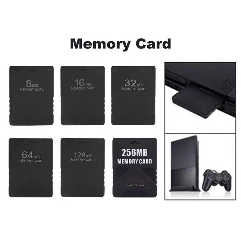 Pour carte mémoire PS2 8 mo 16 mo 32 mo 64 mo 128 mo