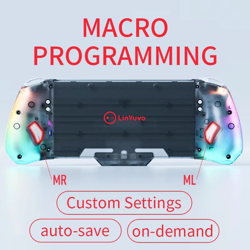 Manette de jeu LinYuvo pour SWITCH avec joystick à effet Hall