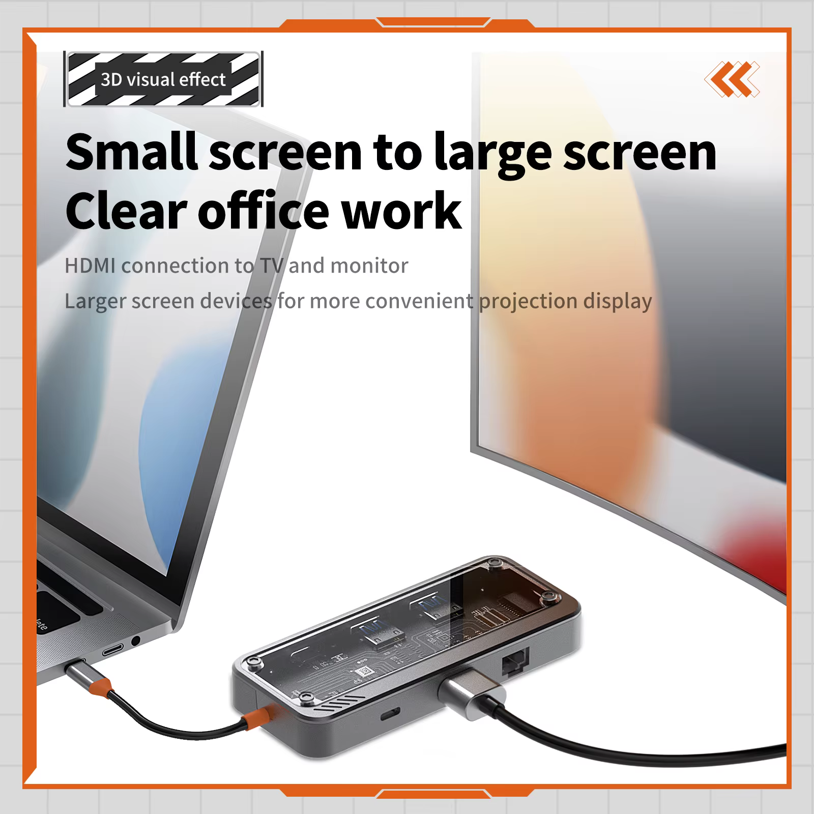 Station d'accueil USB C vers écran 4K @ 30Hz