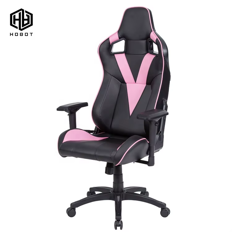 Chaise de jeu PC ergonomique rose
