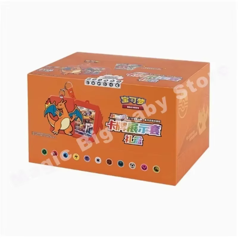 Cartes à collectionner Pokémon authentiques originales PTCG, coffret cadeau de cartes chinoises, exposition de cartes, gamme complète, cadeau pour enfant