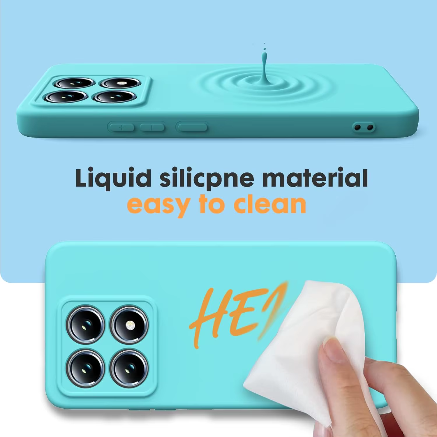 Coque en silicone liquide originale pour XiaoMi 15T 15TPro 11 Lite 12 12T 12X Mi 13 Lite 11T 14 14T Pro 15, couverture intégrale, souple