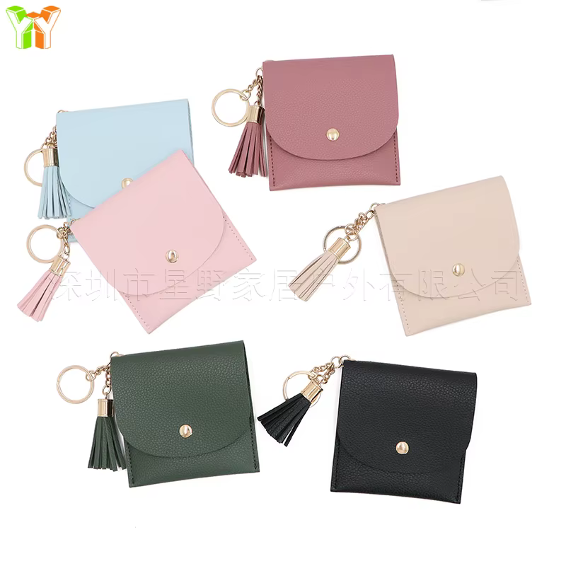 Porte-monnaie pour femmes, Mini porte-cartes, fentes multiples, pochette rigide Simple et élégante pour la gestion des changements