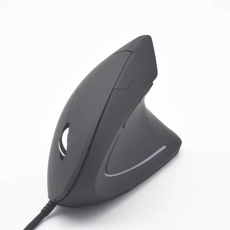 Souris optique filaire verticale ergonomique de rvb de main droite pour le jeu sain de PC