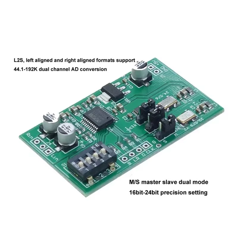 Carte d'acquisition de données ADC double canal 24 bits WM8782