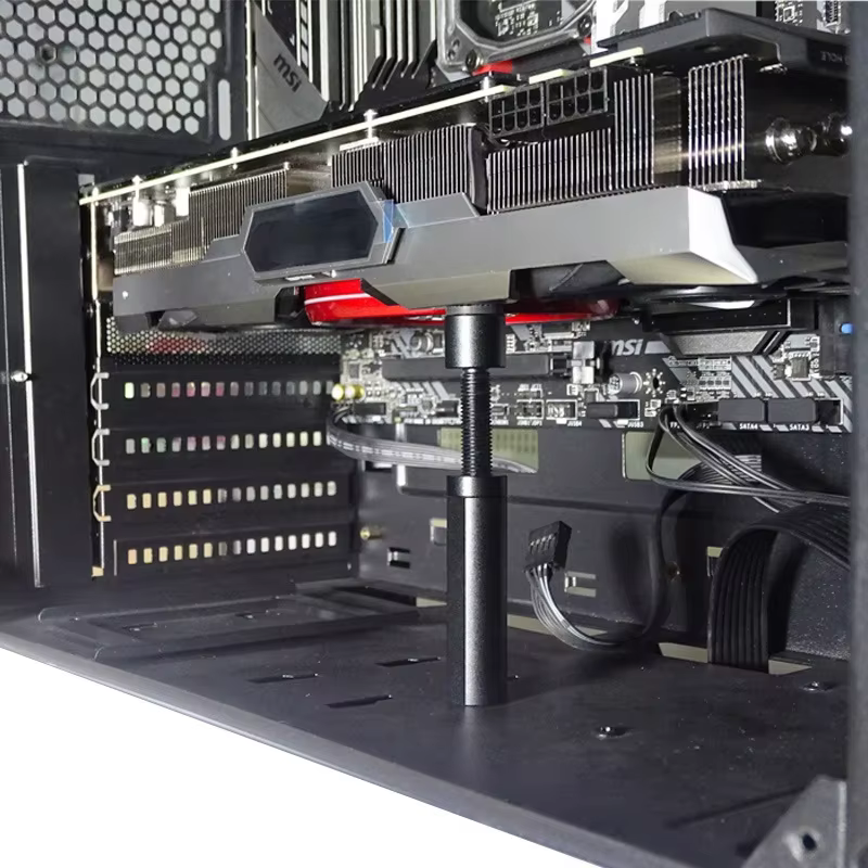 Support de Support de carte graphique GPU en alliage d'aluminium, Support d'affaissement de carte vidéo, Support d'affaissement GPU, Support de montage de boîtier d'ordinateur PC