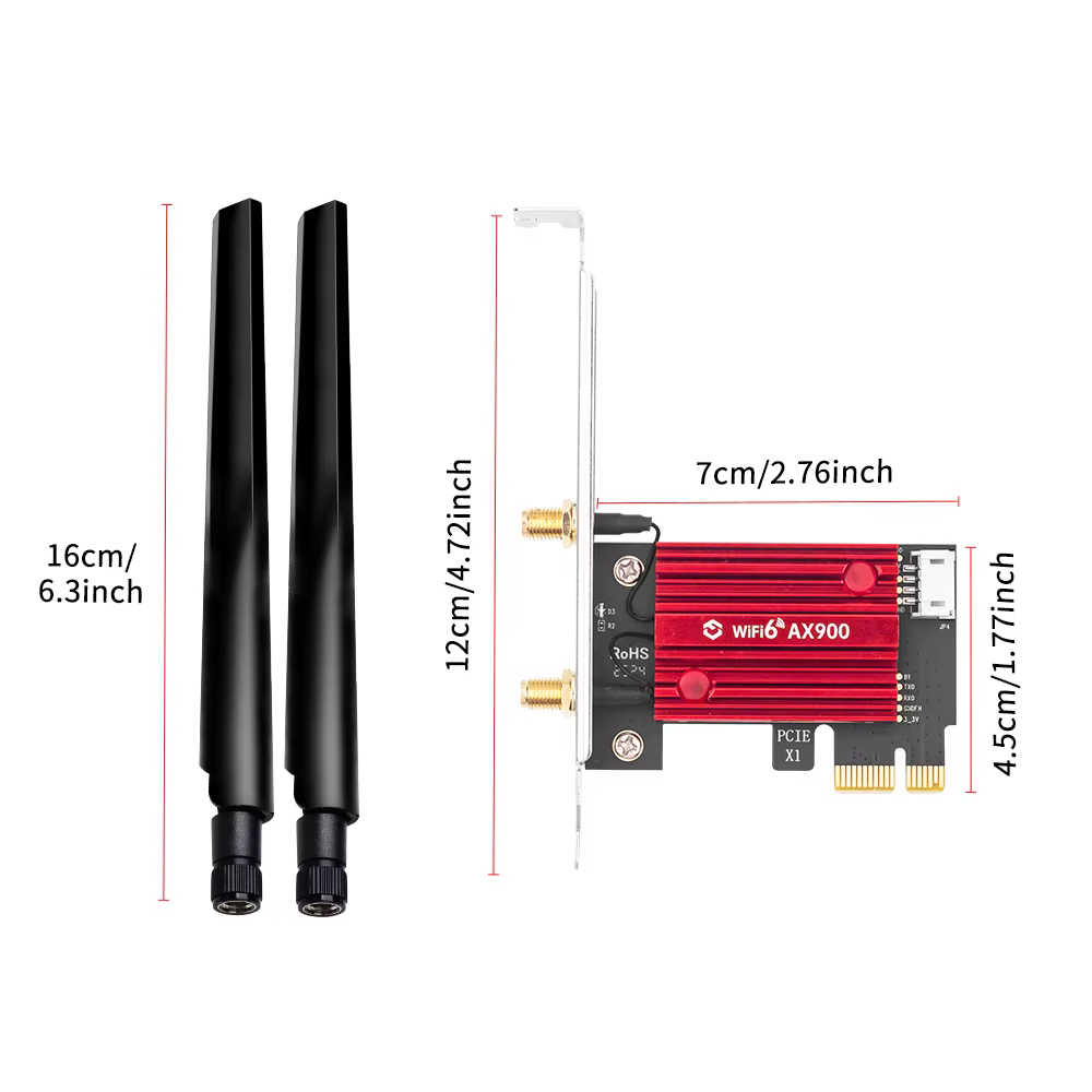 Carte réseau WiFi 6 PCIe FV-AX900pro