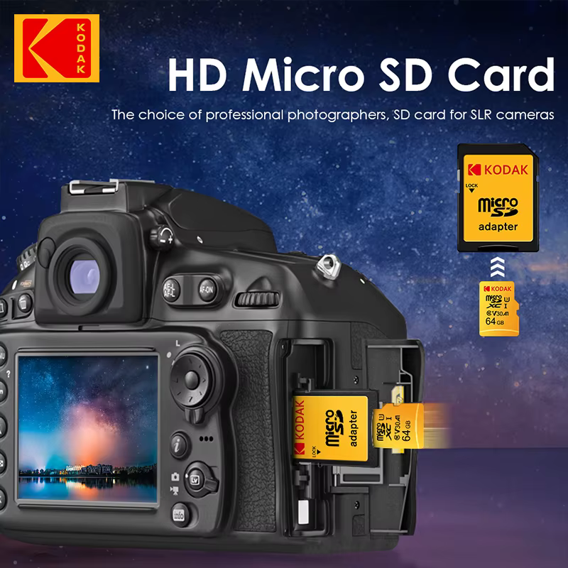 Original Kodak U3 A1 V30 MicroSD 128GB 32GB 64GB 256GB classe 10 cartes 32 64 128