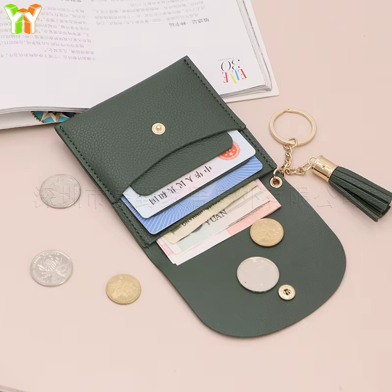 Porte-monnaie pour femmes, Mini porte-cartes, fentes multiples, pochette rigide Simple et élégante pour la gestion des changements