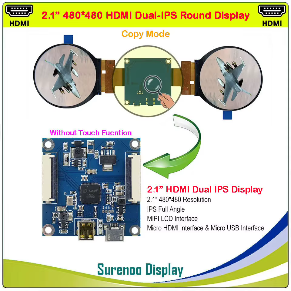 Écran de moniteur d'affichage à Double Module LCD IPS