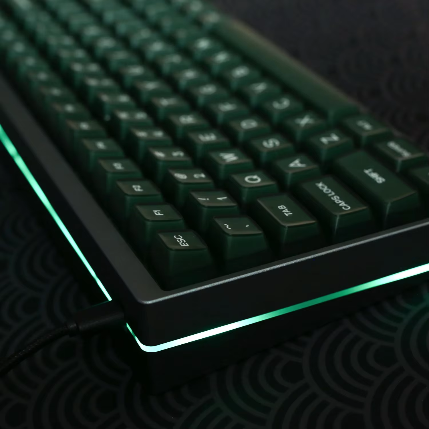 KBDiy SA profil vert translucide Keycaps pour clavier de jeu mécanique 135 touches capuchon Double injection MX commutateurs GMK67 GMK75/68