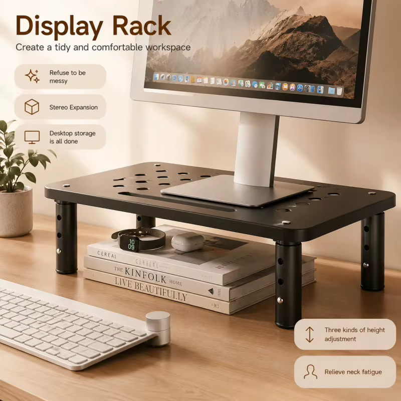 Support d'écran ergonomique réglable en hauteur