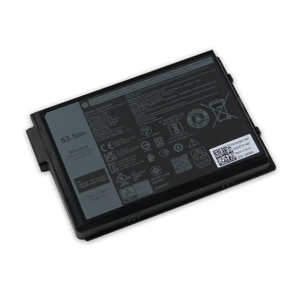 Nouvelle batterie d'ordinateur portable XVJNP pour Dell Latitude 7330 robuste