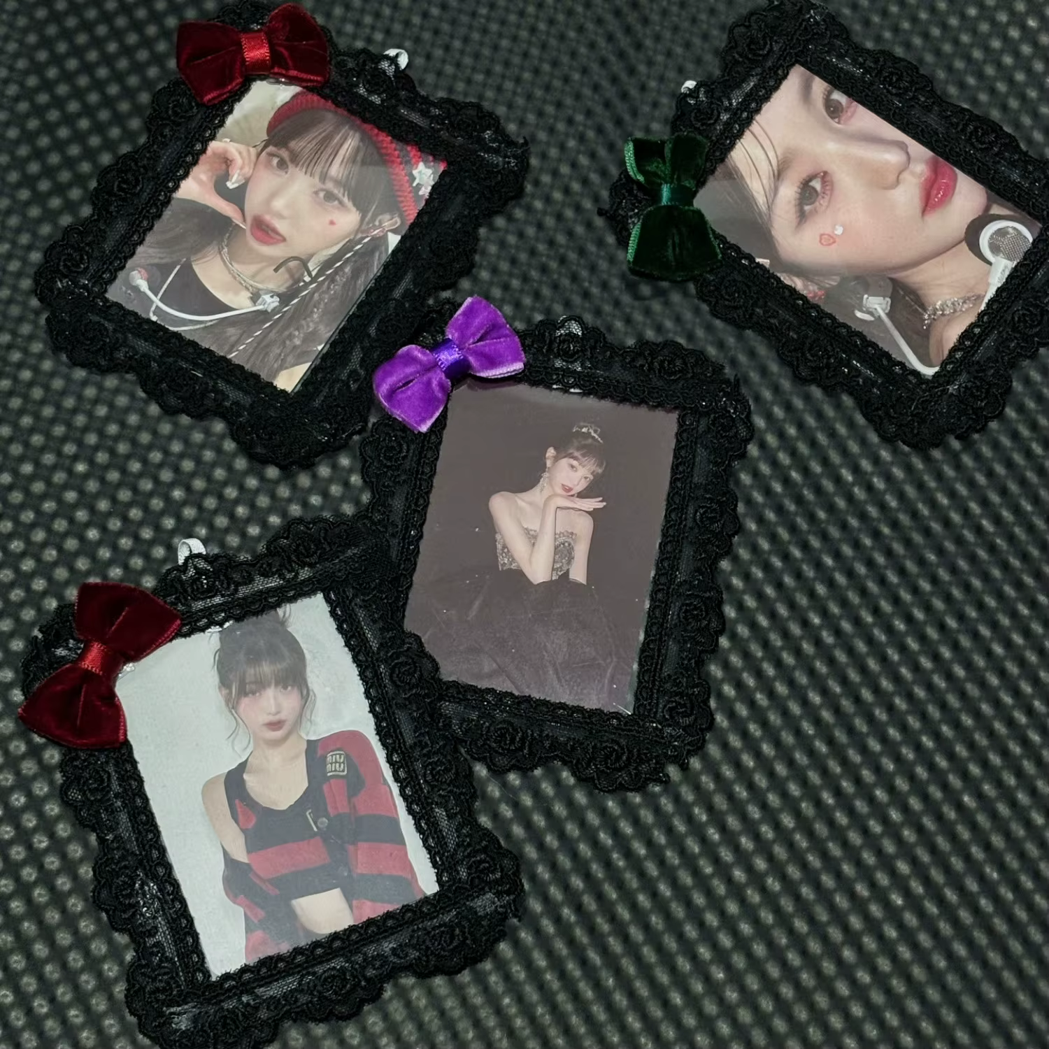 Porte-cartes photo noir