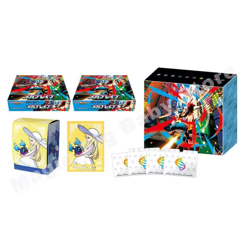 Original véritable Pokemon Trading PTCG cartes japonais M1L M1S réapprovisionner sac MEGA boîte-cadeau Lily Ai