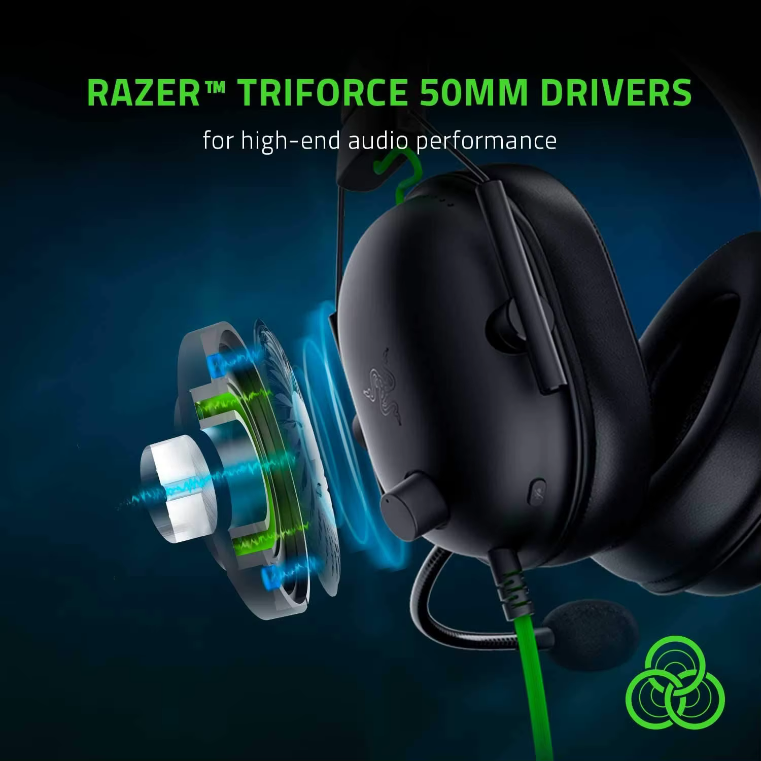 Razer-Casque de jeu filaire BlackShlavabo V2 X