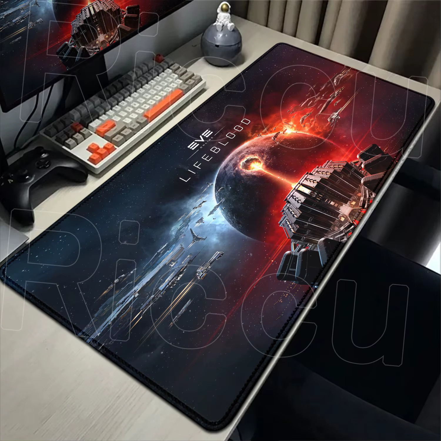 HD 40X90cm EVE Table d'ordinateur en ligne XXL agrandir tapis de bureau conception personnalisée tapis de souris tapis en caoutchouc pour ordinateur portable accessoires pour Pc tapis de souris