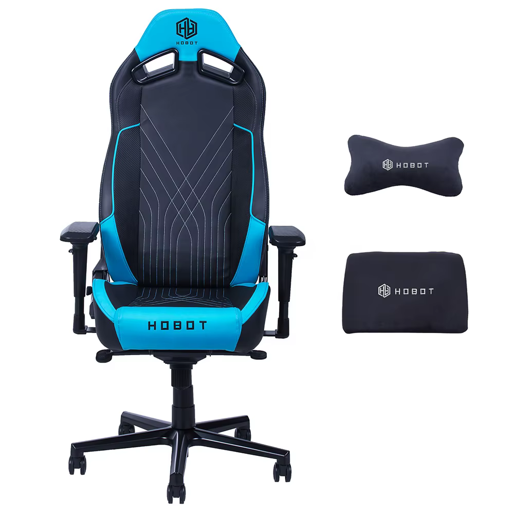 Chaise de bureau pivotante E-Sports à dossier haut réglable
