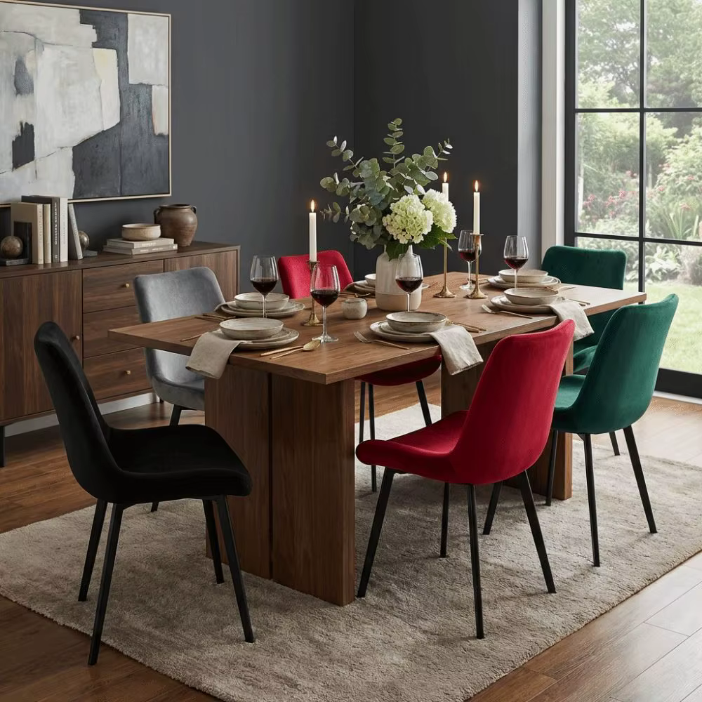 Housses de chaise de salle à manger en velours, couverture intégrale, dossier incurvé, dossier court, couleur unie, housse de siège élastique, pour mariage et banquet