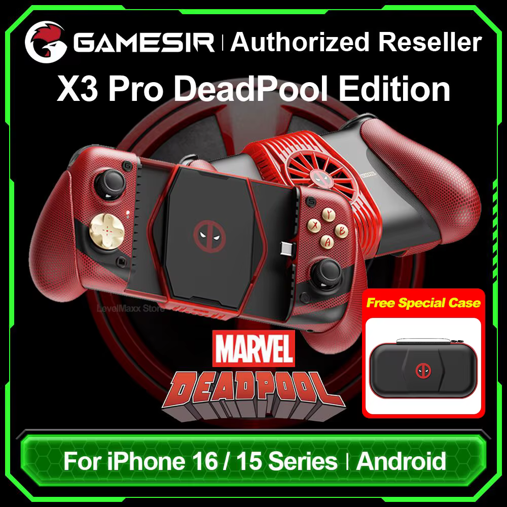 X3 Pro Deadpool Edition contrôleur de jeu Mobile 100% Original avec puissance de refroidissement 12W pour IPhone 16 15