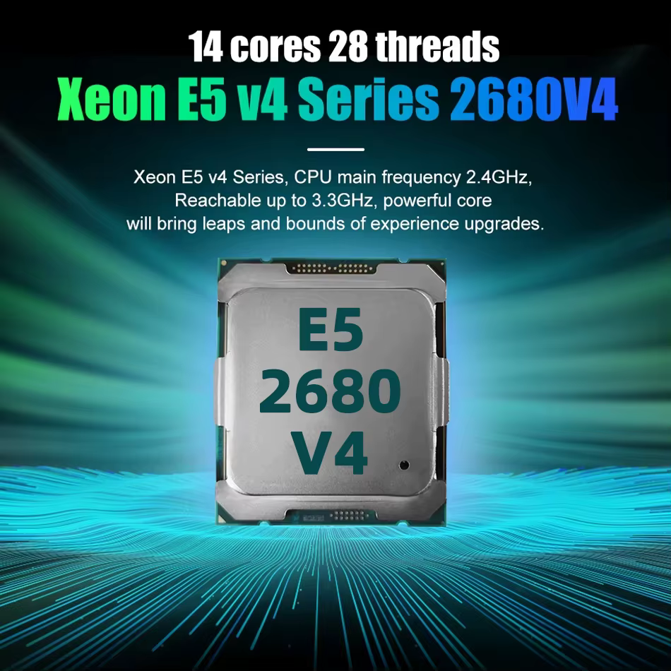 Kit de carte mère SOYO blanc X99 avec processeur E5-2680 V4 et DDR 2133MHZ 8GB * 2 = 8GB RAM LGA2011-3 C612 Chipset double canal DDR4 M.2