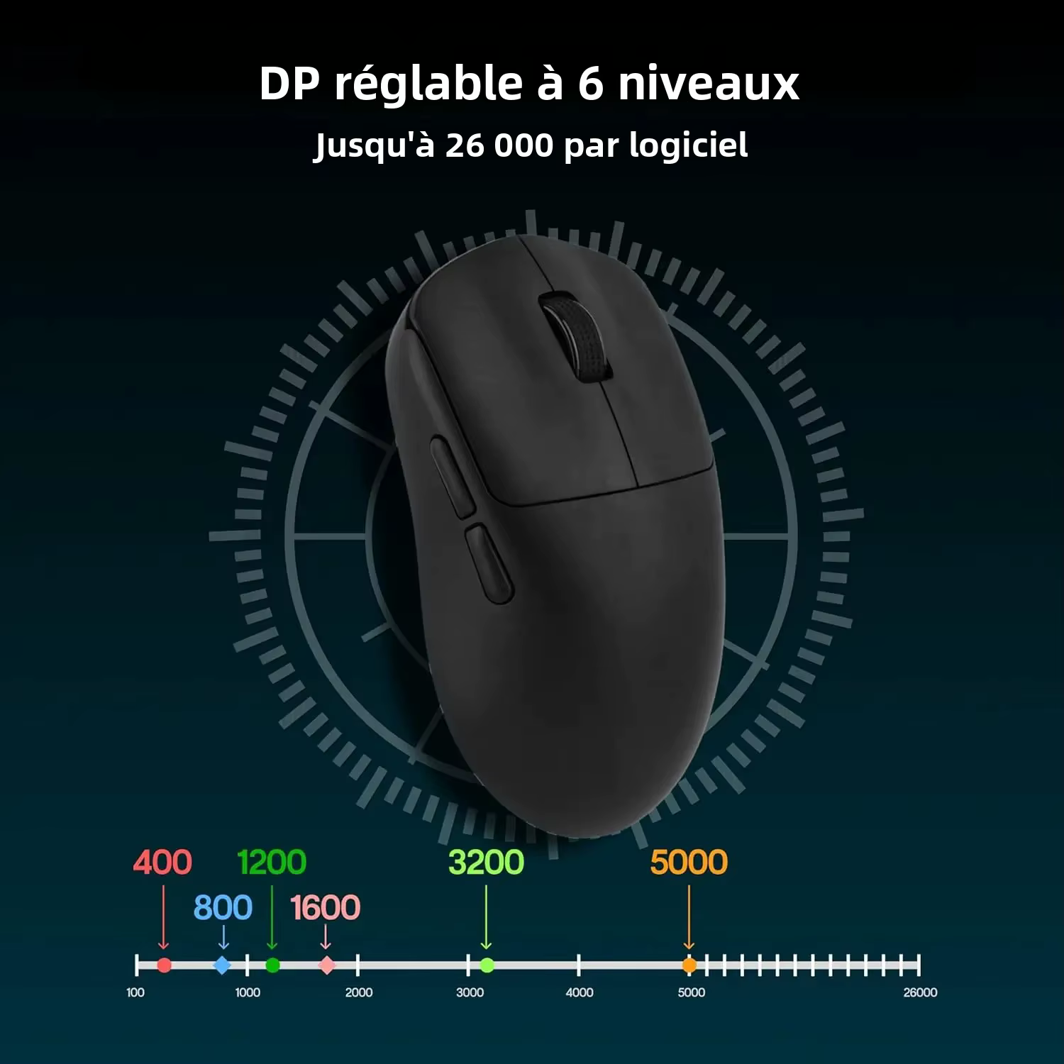 AULA SC800 souris de jeu USB-C filaire/2.4G 37g léger 8K Paw3395 capteur