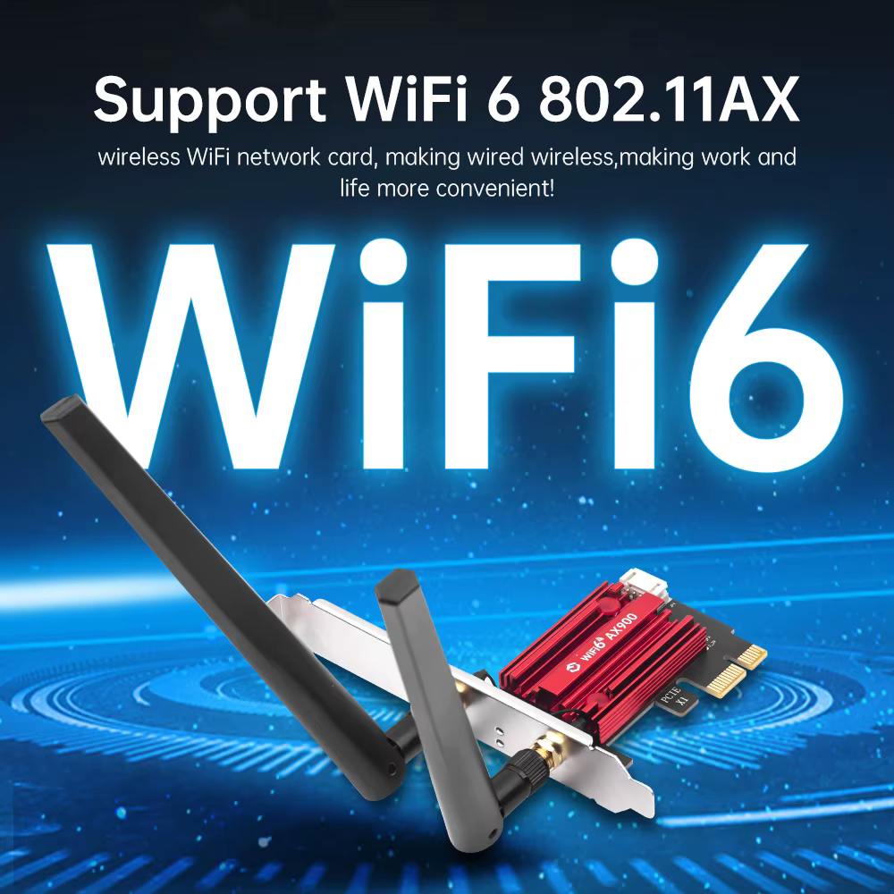 Adaptateur WiFi 6 AX900 PCIE WiFi BT5.4 802.11AX