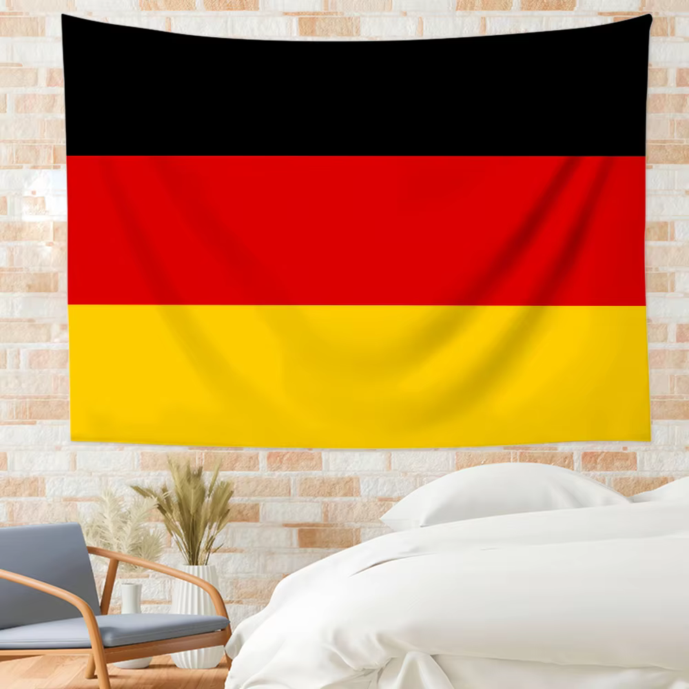 Drapeau de la nation allemande pour fête de jardin, décoration murale pour salon, maison, bannière, tapisserie extérieure pour chambre à coucher