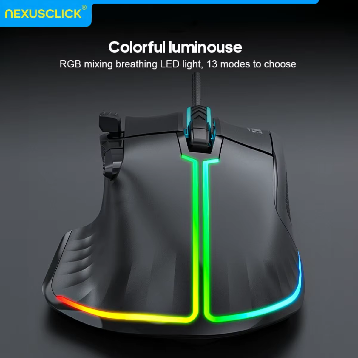 Nouvelle souris de jeu filaire USB Hyperspeed