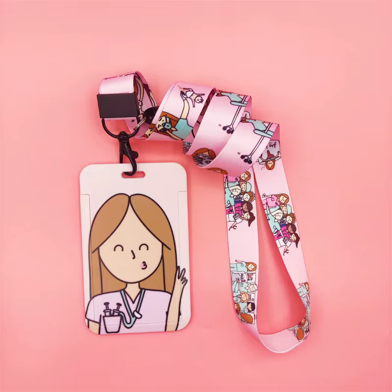 Porte-cartes d'infirmière, sangle de cou, étui pour carte de crédit, identification de médecin, porte-Badge, corde de téléphone, accessoires d'identifiants d'hôpital, cadeau