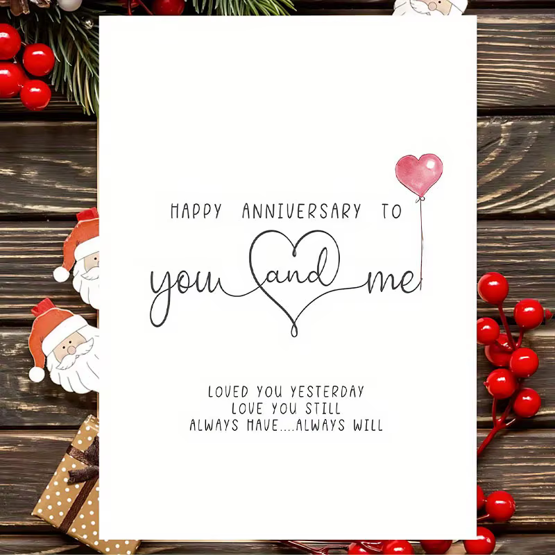 1 carte de vœux spéciale pour anniversaire, parfaite pour la Saint-Valentin et les anniversaires de mariage, une carte de vœux unique pour la Saint-Valentin