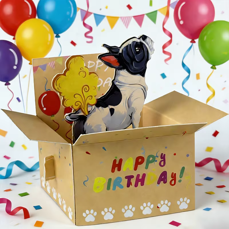 Carte d'anniversaire pop-up amusante et originale, décoration de bureau hilarante pour les fêtes, le bureau ou la maison