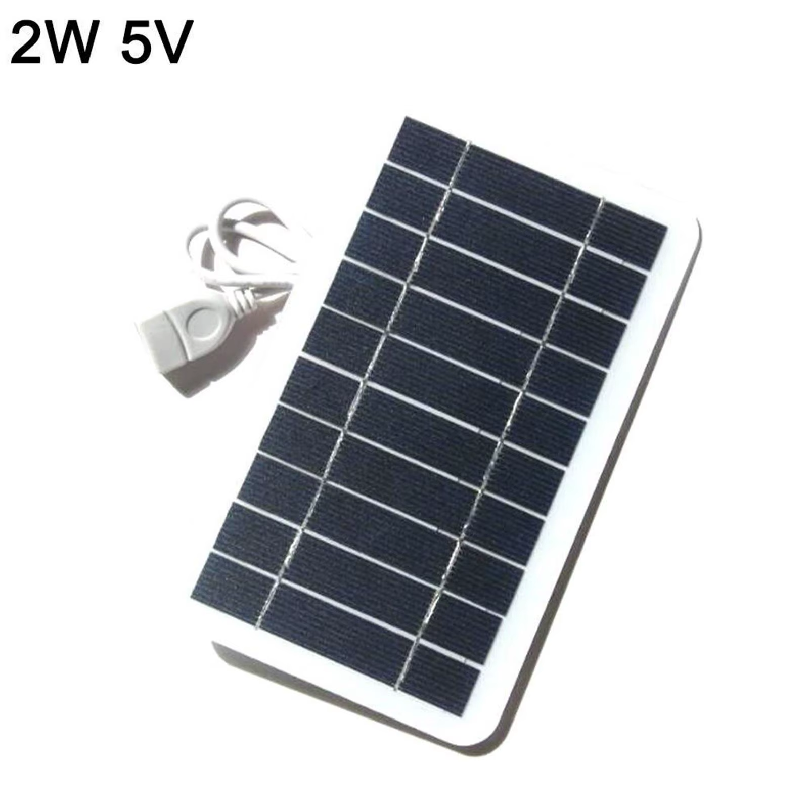 Panneau solaire Portable 5V 2W, plaque solaire avec Charge sûre USB, stabilisation du chargeur de batterie pour batterie externe, téléphone, Camping en plein air, maison