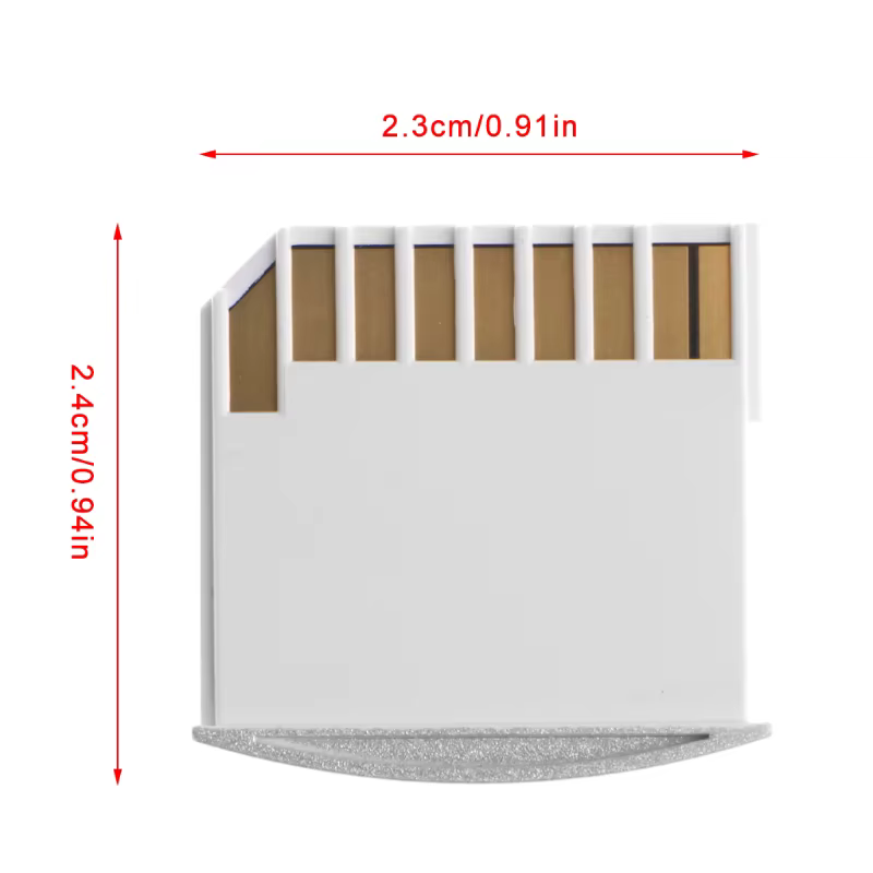 Lecteur MiniSD adaptateur vers SD pour ordinateur portable pour carte mémoire de stockage supplémentaire Rea K1KF