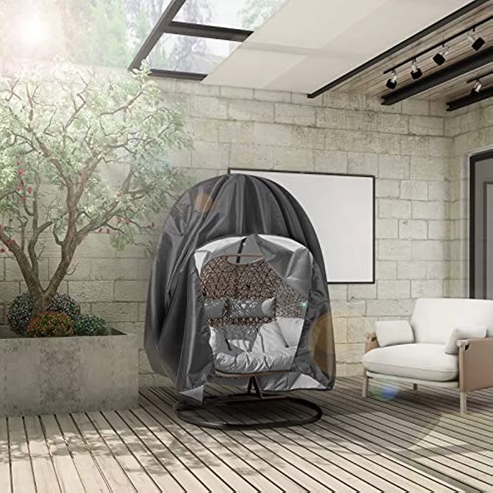 Housse de protection de chaise oeuf, imperméable, avec fermeture éclair, anti-rouille, Durable, Anti-UV, coupe-vent, balançoire suspendue pour jardin