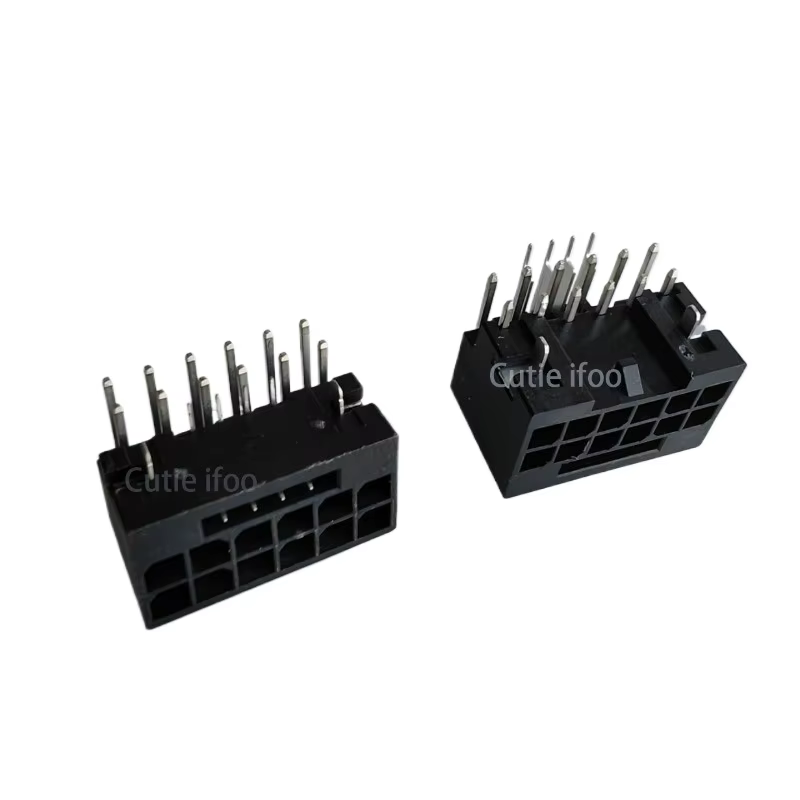 90 degrés ordinateur GPU ATX 3.0 PCI-E 5.0 12P 16pin 12 + 4P 12VHPWR puissance femelle Angle droit H ++ connecteur Jack pour carte graphique
