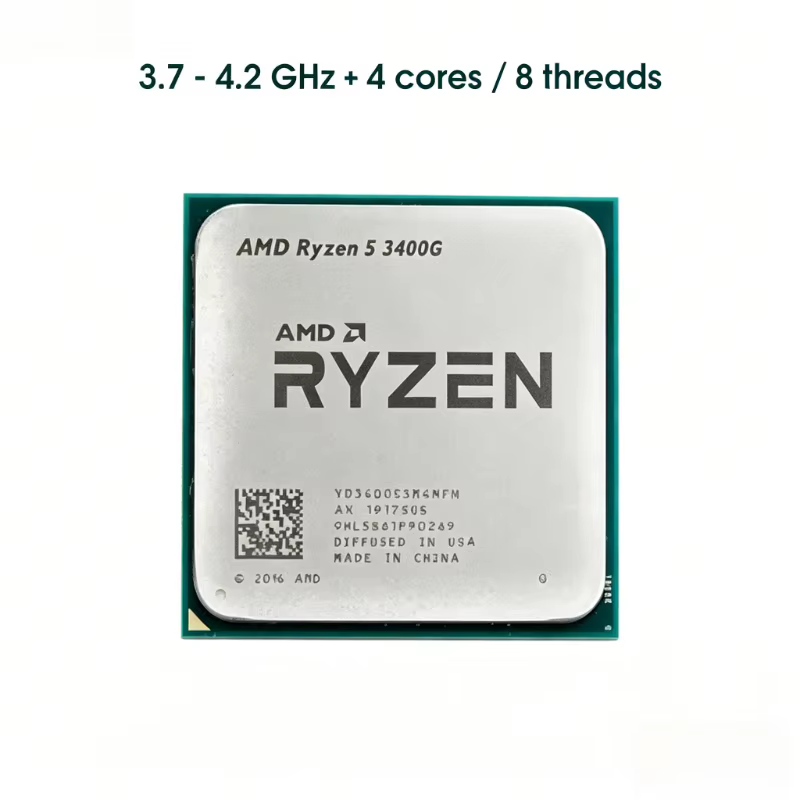 Processeur AMD Ryzen 5 3400G 4 cœurs 8 threads 4