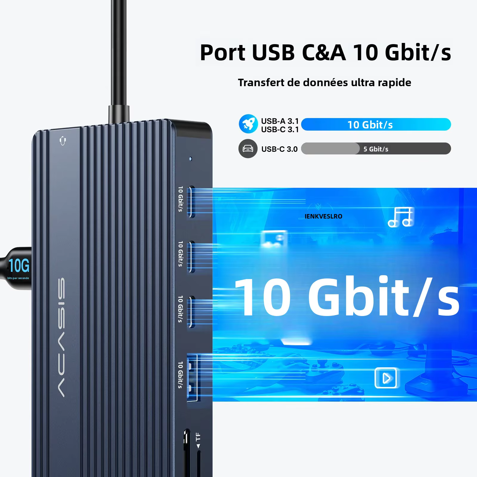 Acasis Station d'accueil USB-C 14 en 1