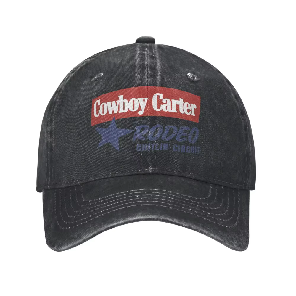 Beyonce Cowboy Carter Rodeo casquettes de Baseball rétro en détresse Denim lavé Snapback chapeau hommes femmes en plein air ajustement réglable casquettes chapeau