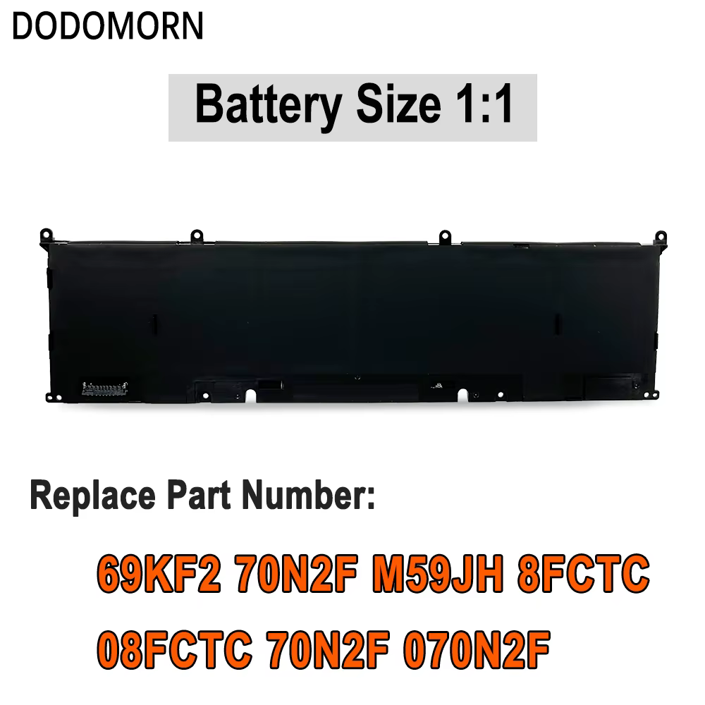 Nouvelle batterie d'ordinateur portable 69KF2 pour Dell Alienware M15 M17 R3 R4 R5 R6 R7 XPS 15 9500 9510 9520 Precision 5550 5560 G15 5510 5515 G7